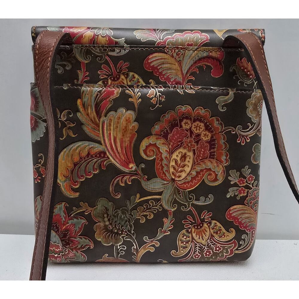 NWT Patricia Nash Vintage Italian Floral Crossbody Bag Purse Granada MSRP $169 - Picture 4 of 11